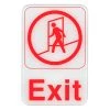 Coupon ⭐ Bars "Exit" Sign - 6" X 9" 🥰 -Outlet Bars Store wht red exit sign 6 x 9 800x