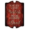 Best deal 💯 Bars Wicked Witch / Handsome Devil - Tavern Shaped 🎃 Halloween Wood Sign 🛒