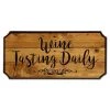 Promo 👏 Bars Wood Plaque Sign - Wine Tasting Daily ✔️