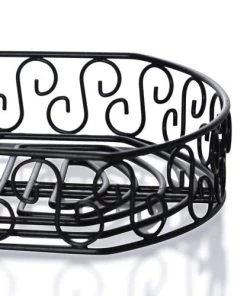 Wholesale 🎉 Bars BarConic® Condiment Holder With Built In Merchandising Ring - Black Straight Back ✨ -Outlet Bars Store wire textured caddy 800x