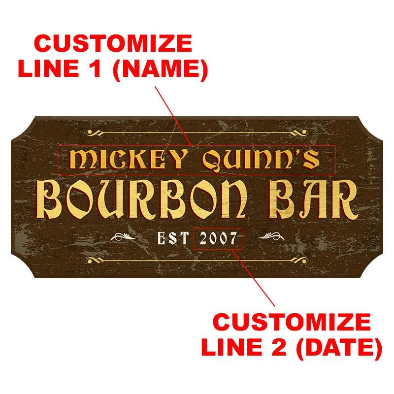 Buy β Bars BOURBON BAR - CUSTOMIZABLE Wood Plaque Sign - Color Options π 4 Buy β Bars BOURBON BAR - CUSTOMIZABLE Wood Plaque Sign - Color Options π - Image 2