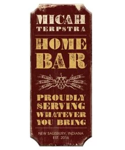 Cheapest 🧨 Bars HOME BAR - CUSTOMIZABLE Wood Plaque Sign - Color Options ⌛