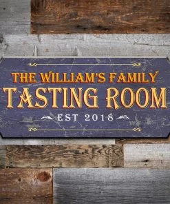 Best Pirce 🎉 Bars TASTING ROOM - CUSTOMIZABLE Wood Plaque Sign - Color Options 👏 -Outlet Bars Store wood bar sign plaque tasting room blue wall 800x
