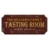 Best Pirce 🎉 Bars TASTING ROOM - CUSTOMIZABLE Wood Plaque Sign - Color Options 👏 -Outlet Bars Store wood bar sign plaque tasting room burgundy 800x