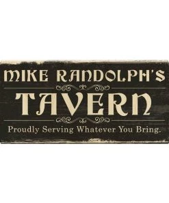 Cheapest ❤️ Bars PERSONALIZED Wooden Sign - TAVERN (Color Options) 🎁