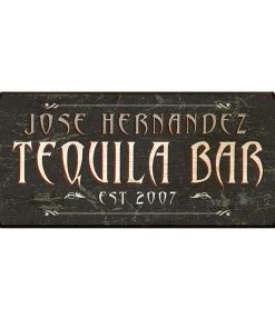 Wholesale ✨ Bars TEQUILA BAR - CUSTOMIZABLE Wood Plaque Sign - Color Options ✨