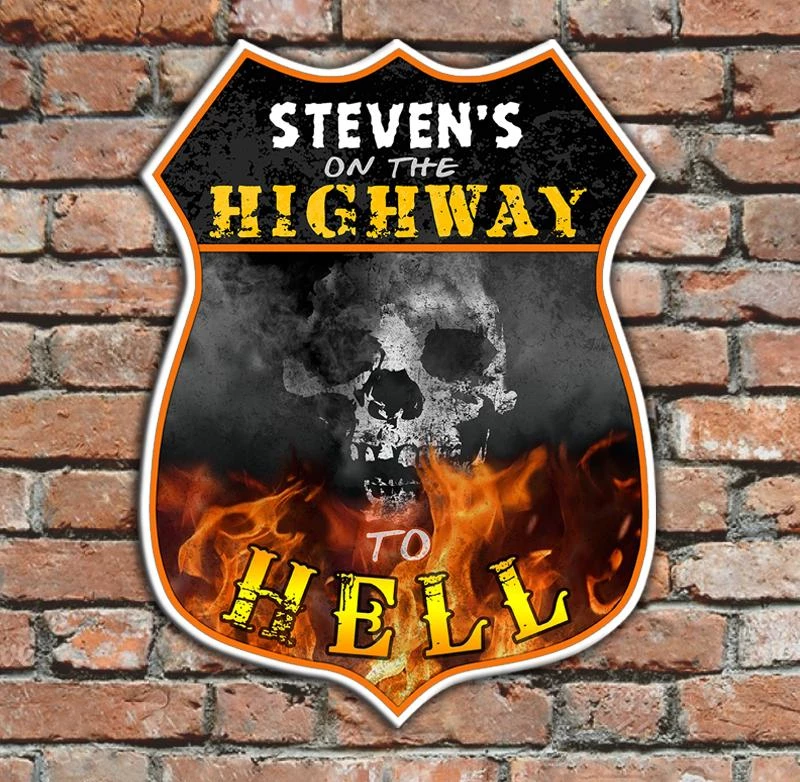 Top 10 ⌛ Bars CUSTOMIZABLE Wood Shield Plaque- Highway To Hell (customization Optional) 🧨 4 Top 10 ⌛ Bars CUSTOMIZABLE Wood Shield Plaque- Highway To Hell (customization Optional) 🧨 - Image 2