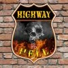 Top 10 ⌛ Bars CUSTOMIZABLE Wood Shield Plaque- Highway To Hell (customization Optional) 🧨 -Outlet Bars Store wood shield hwyhell 9x12 signs web wall display 800x