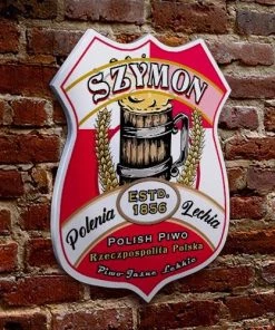 Budget 🔥 Bars CUSTOMIZABLE Wood Shield Plaque - Heritage Beer Tavern Sign - Many Options Available - Two Sizes 👍 -Outlet Bars Store wood shield plaque sign customize add your name personalize beer poland 800x