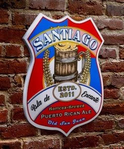 Budget 🔥 Bars CUSTOMIZABLE Wood Shield Plaque - Heritage Beer Tavern Sign - Many Options Available - Two Sizes 👍 -Outlet Bars Store wood shield plaque sign customize add your name personalize beer puerto rico 800x