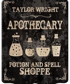 Best Sale ⭐ Bars Custom Apothecary Wood Sign - Tavern Shaped 😀 -Outlet Bars Store wood tavern sign apothecary black web 800x