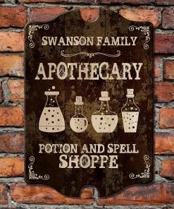 Best Sale ⭐ Bars Custom Apothecary Wood Sign - Tavern Shaped 😀 -Outlet Bars Store wood tavern sign apothecary brown web1 800x